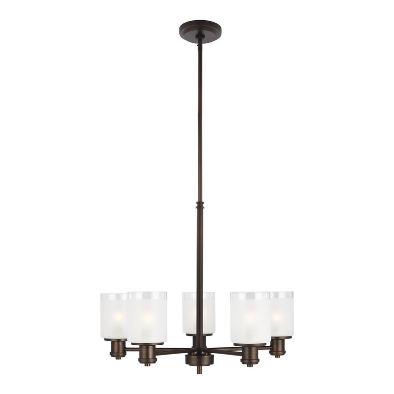 Generation Lighting 3139805EN3-710 Norwood Five Light Chandelier, Bronze (Discontinued)