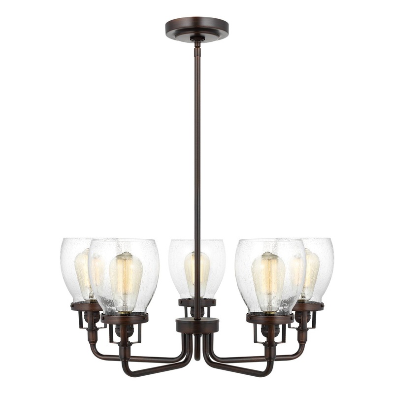 Generation Lighting 3214505-710 Belton Five Light Chandelier, Bronze