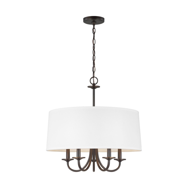 Generation Lighting 3320205-710 Seville Five Light Chandelier, Bronze