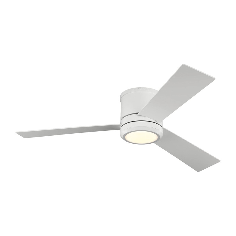 Generation Lighting 3CLMR56RZWD-V1 Clarity 56"Ceiling Fan, Matte White