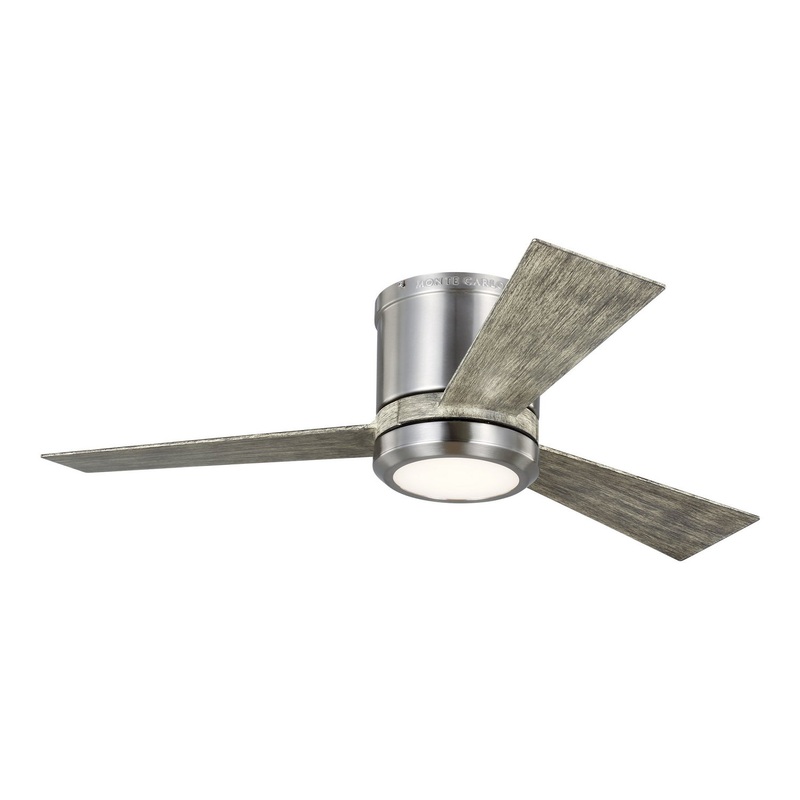 Generation Lighting 3CLYR42BSLGD-V1 Clarity 42"Ceiling Fan, Brushed Steel