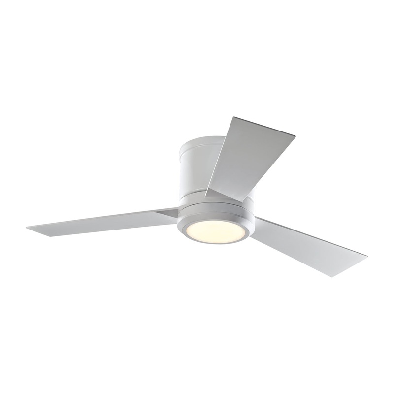 Generation Lighting 3CLYR42RZWD-V1 Clarity 42"Ceiling Fan, Matte White