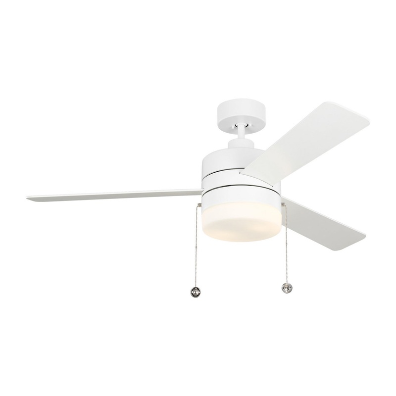 Generation Lighting 3SY52RZWD Syrus 52"Ceiling Fan, Matte White