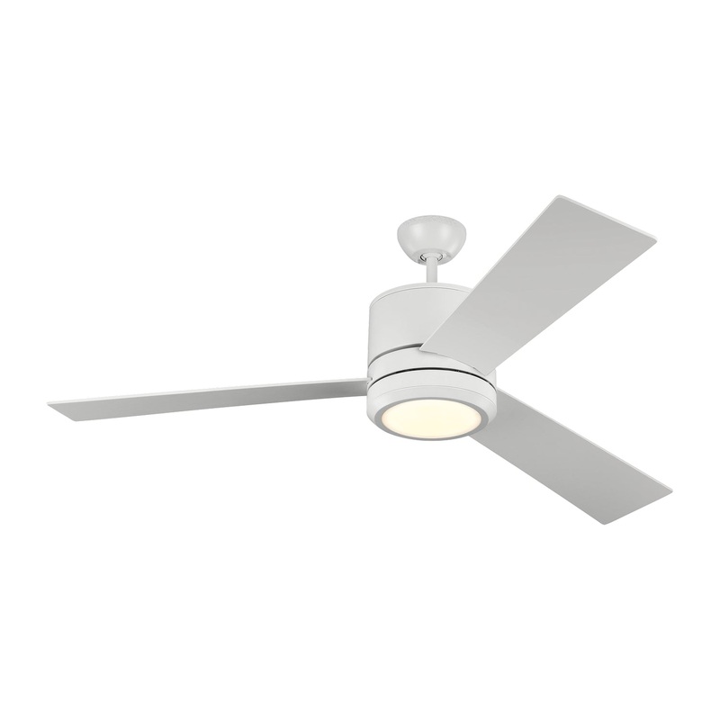 Generation Lighting 3VNMR56RZWD-V1 Vision 56"Ceiling Fan, Matte White