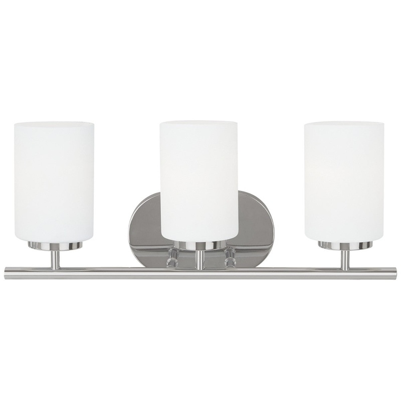 Generation Lighting 41162-05 Oslo Three Light Wall / Bath, Chrome