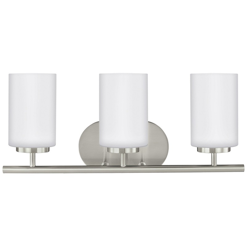 Generation Lighting 41162-962 Oslo Three Light Wall / Bath, Brushed Nickel