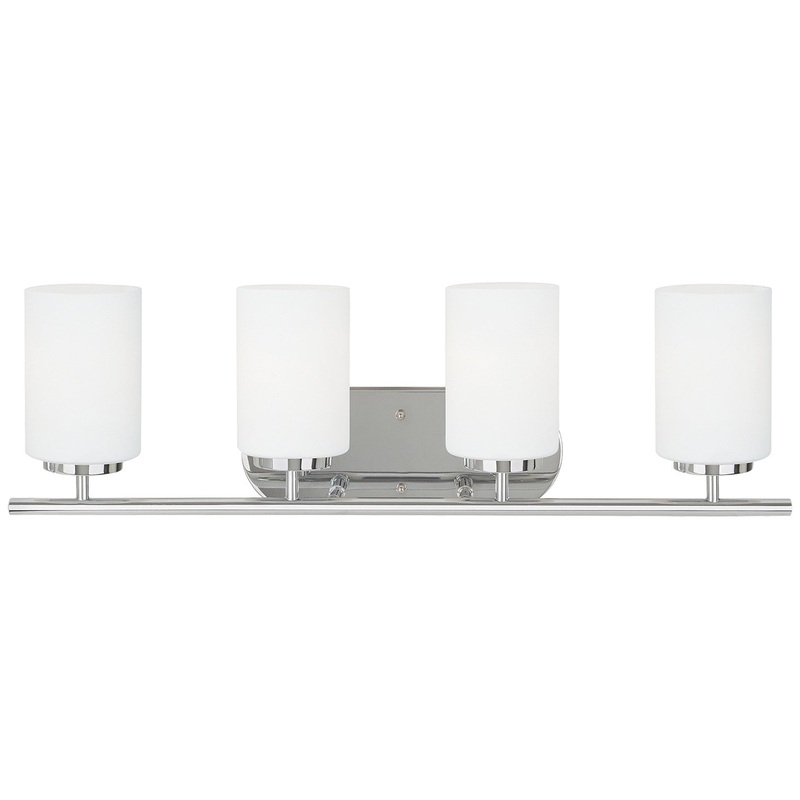 Generation Lighting 41163-05 Oslo Four Light Wall / Bath, Chrome