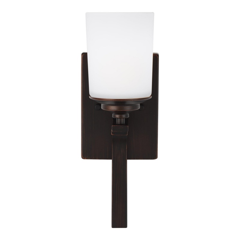 Generation Lighting 4130701EN3-710 Kemal One Light Wall / Bath Sconce, Bronze (Discontinued)