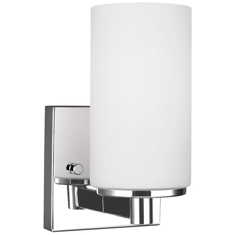Generation Lighting 4139101-05 Hettinger One Light Wall / Bath Sconce, Chrome