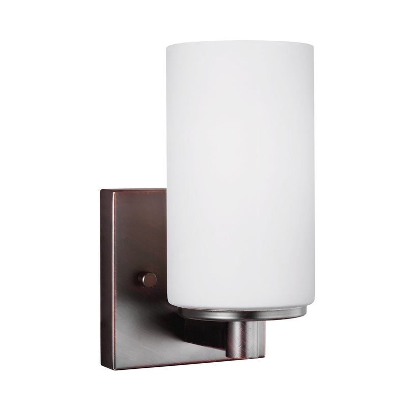 Generation Lighting 4139101-710 Hettinger One Light Wall / Bath Sconce, Bronze