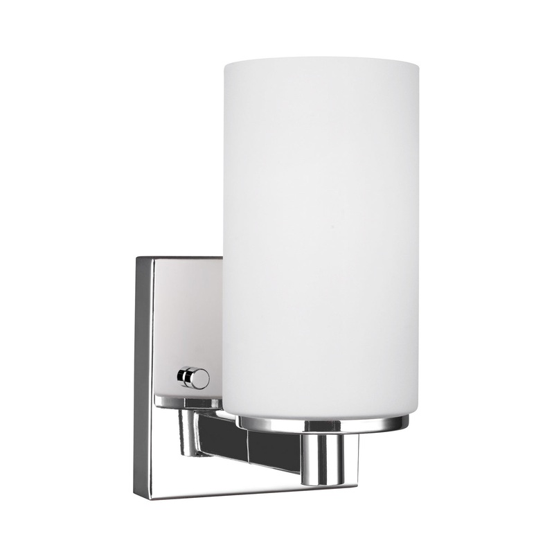 Generation Lighting 4139101EN3-05 Hettinger One Light Wall / Bath Sconce, Chrome