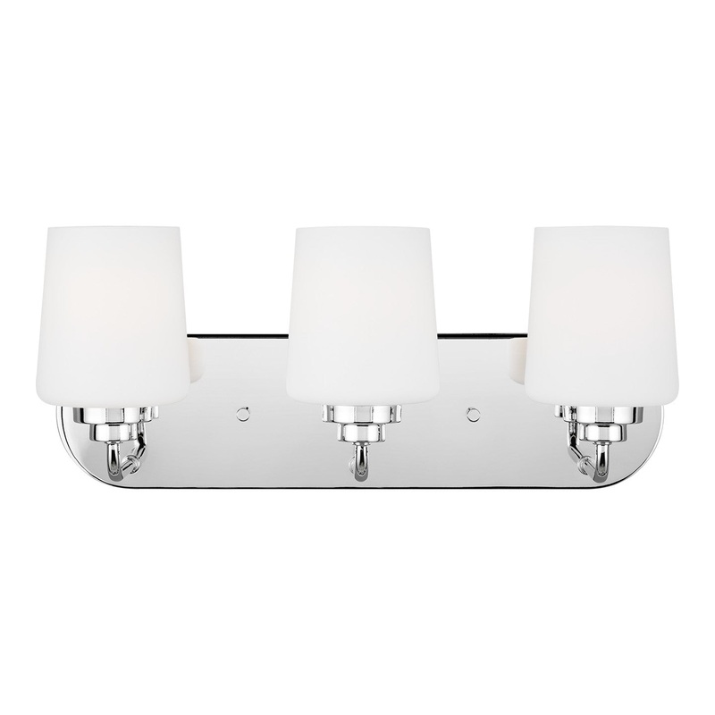 Generation Lighting 4402803-05 Windom Three Light Wall / Bath, Chrome