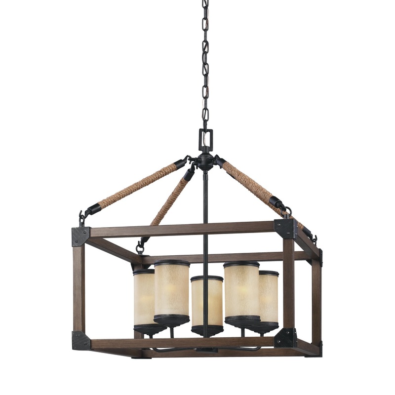 Generation Lighting 3113305-846 Dunning Five Light Chandelier, Stardust