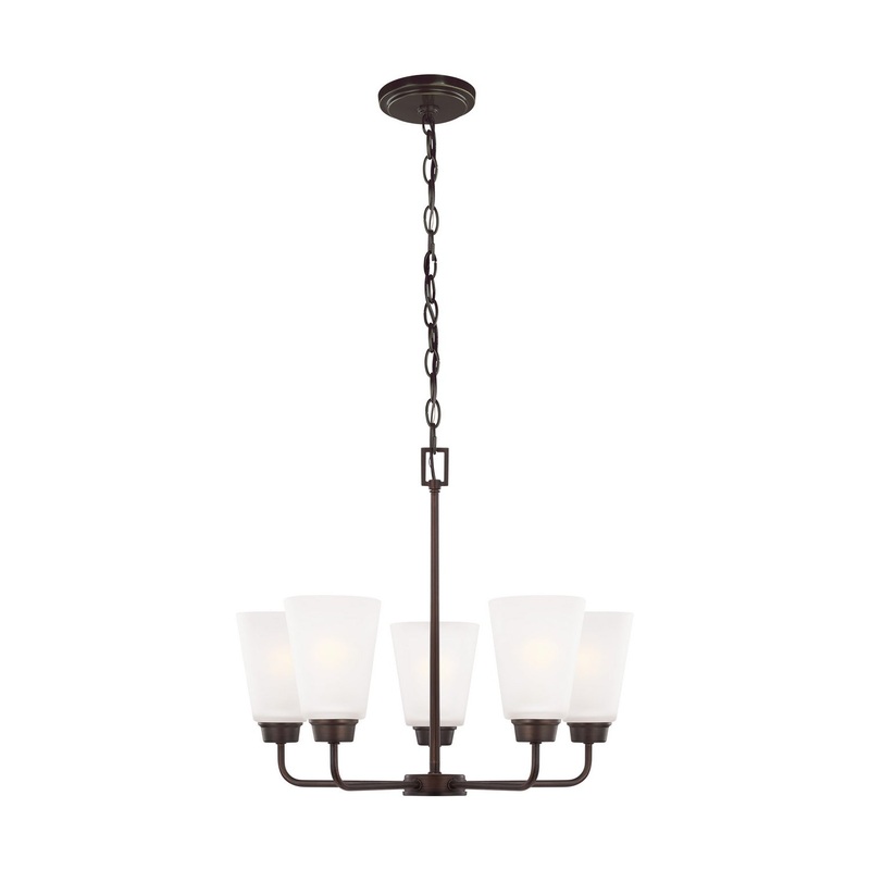 Generation Lighting 3115205EN3-710 Kerrville Five Light Chandelier, Bronze