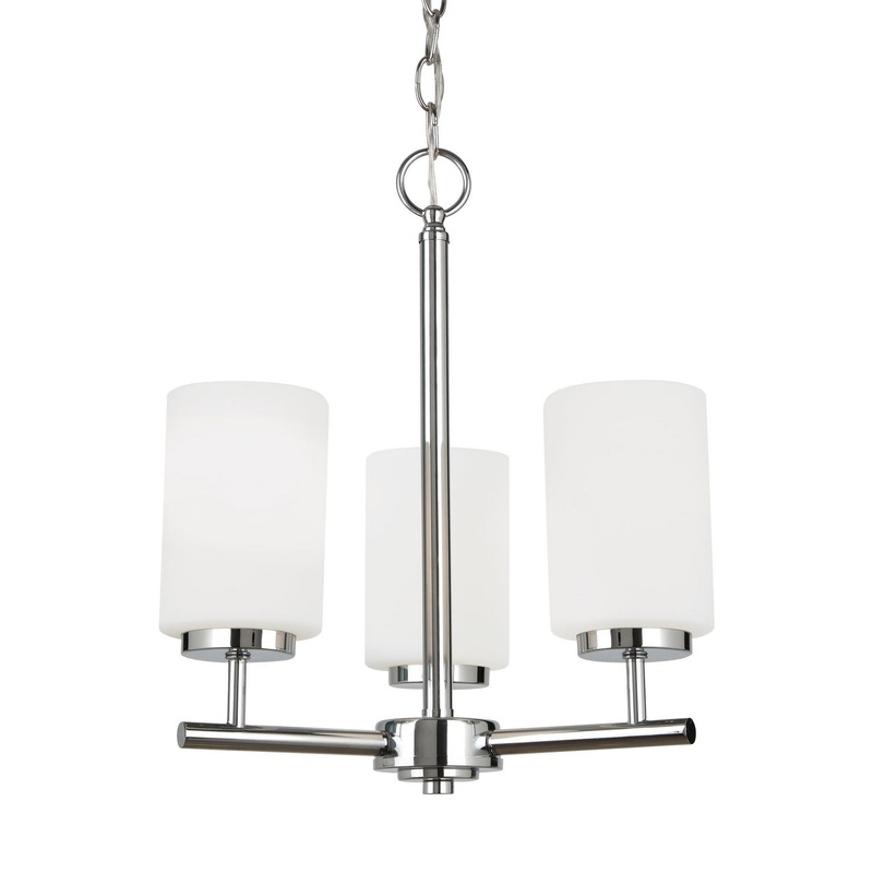 Generation Lighting 31160-05 Oslo Three Light Chandelier, Chrome