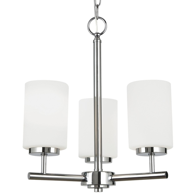 Generation Lighting 31160EN3-05 Oslo Three Light Chandelier, Chrome