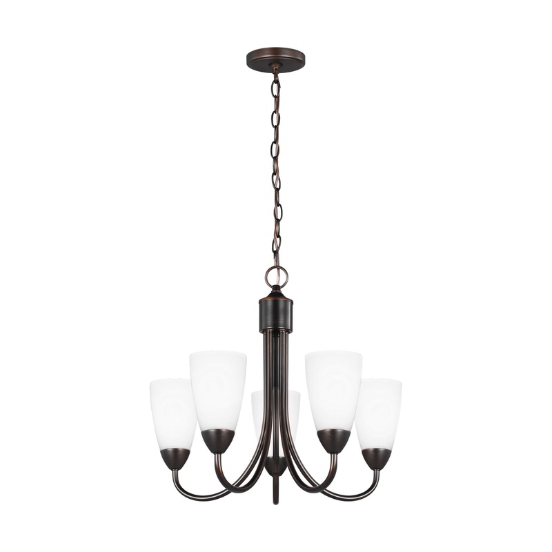 Generation Lighting 3120205EN3-710 Seville Five Light Chandelier, Bronze