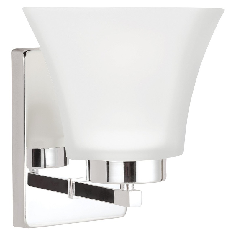 Generation Lighting 4111601-05 Bayfield One Light Wall / Bath Sconce, Chrome (Discontinued)