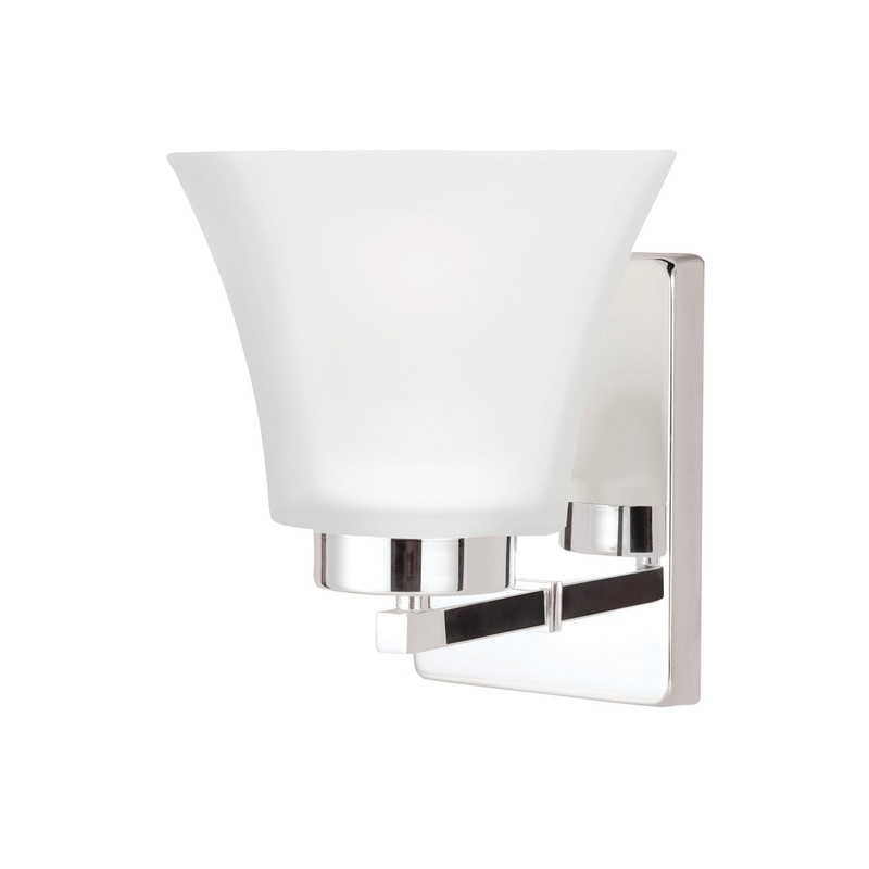 Generation Lighting 4111601EN3-05 Bayfield One Light Wall / Bath Sconce, Chrome