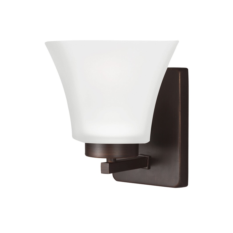 Generation Lighting 4111601EN3-710 Bayfield One Light Wall / Bath Sconce, Bronze