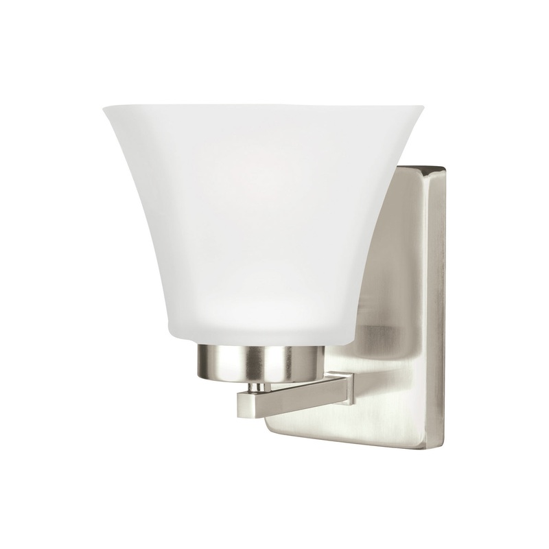 Generation Lighting 4111601EN3-962 Bayfield One Light Wall / Bath Sconce, Brushed Nickel