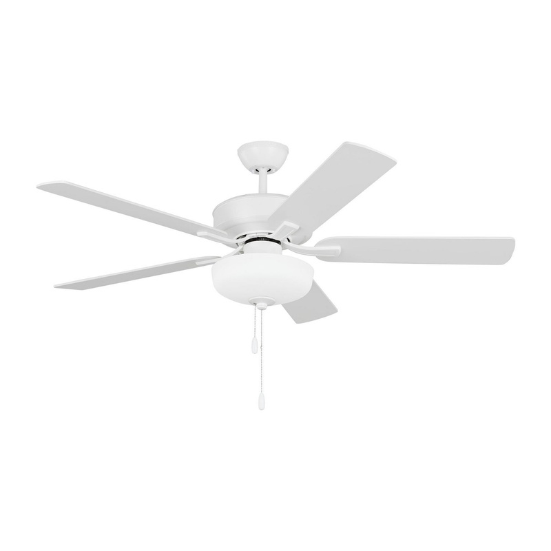 Generation Lighting 5LDDC52RZWD Linden 52"Ceiling Fan, Matte White
