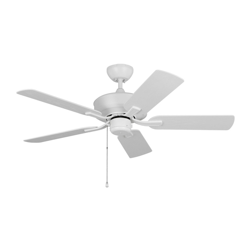 Generation Lighting 5LDO44RZW Linden 44'' Ceiling Fan, Matte White
