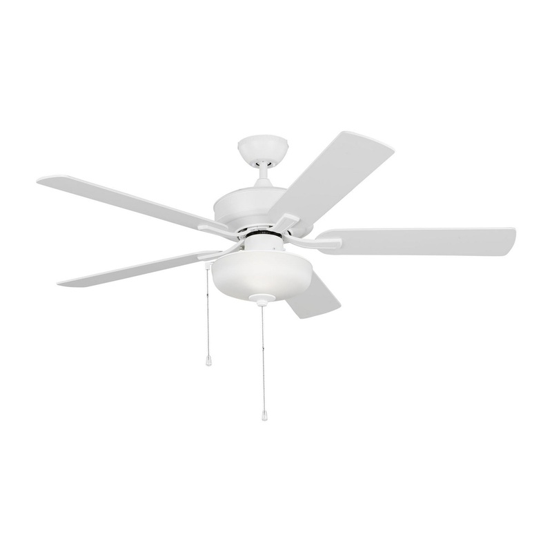 Generation Lighting 5LDO52RZWD Linden 52"Ceiling Fan, Matte White