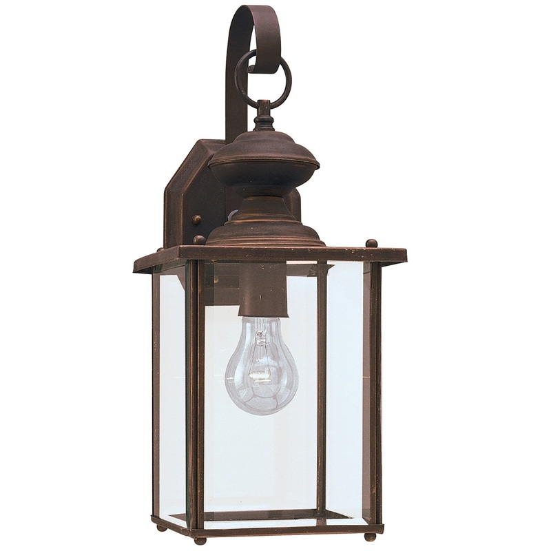 Generation Lighting 8458-71 Jamestowne One Light Outdoor Wall Lantern, Antique Bronze