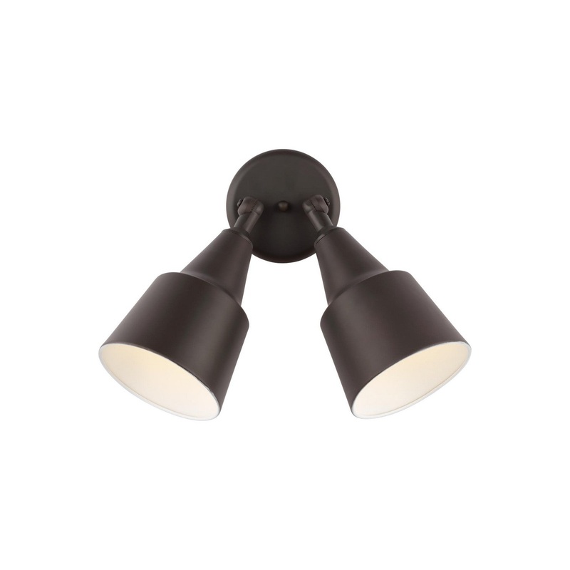Generation Lighting 8560702-71 Flood Light Two Light Adjustable Swivel Flood Light, Antique Bronze