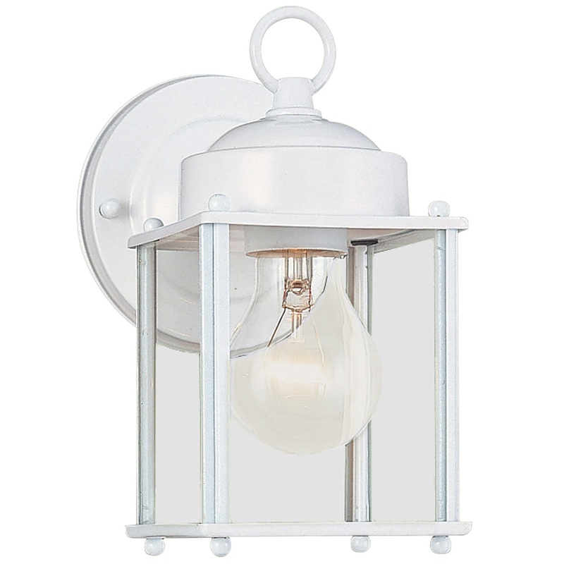 Generation Lighting 8592-15 New Castle One Light Outdoor Wall Lantern, White