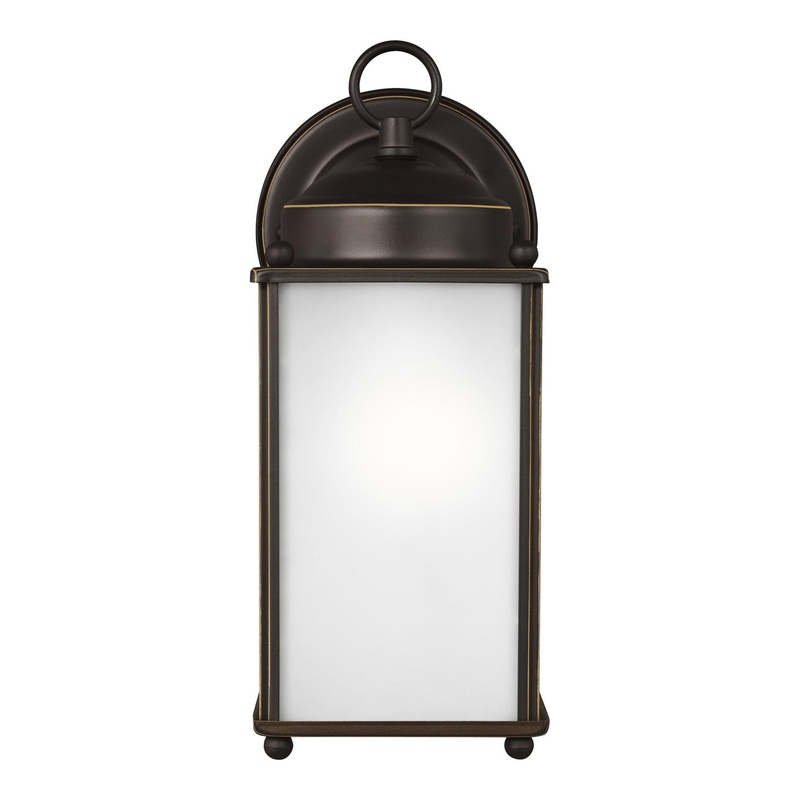 Generation Lighting 8593001EN3-71 New Castle One Light Outdoor Wall Lantern, Antique Bronze