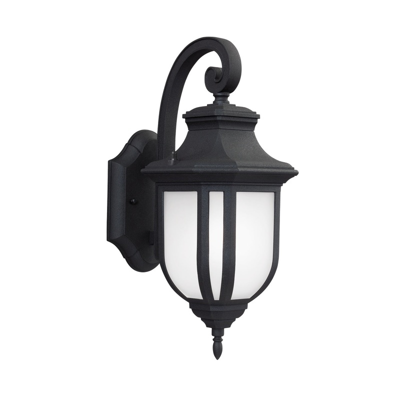 Generation Lighting 8636301-12 Childress One Light Outdoor Wall Lantern, Black