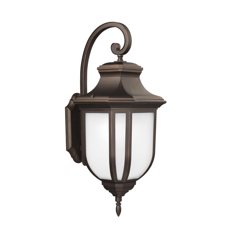 Generation Lighting 8636301-71 Childress One Light Outdoor Wall Lantern, Antique Bronze
