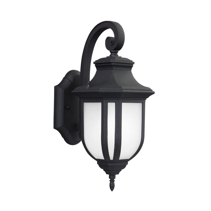 Generation Lighting 8636301EN3-12 Childress One Light Outdoor Wall Lantern, Black