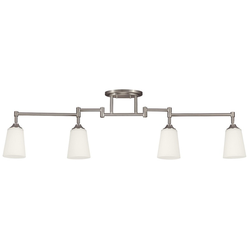 Generation Lighting 2530404EN3-962 Track Lighting Four Light Track Lighting Kit, Brushed Nickel