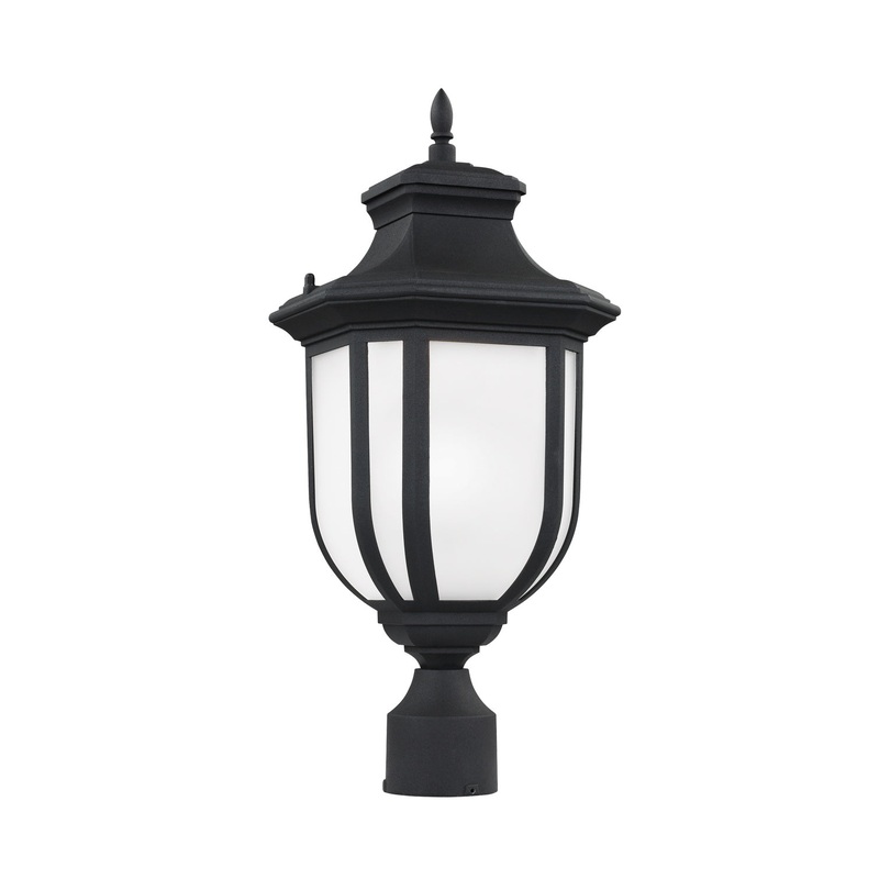Generation Lighting 8236301-12 Childress One Light Outdoor Post Lantern, Black