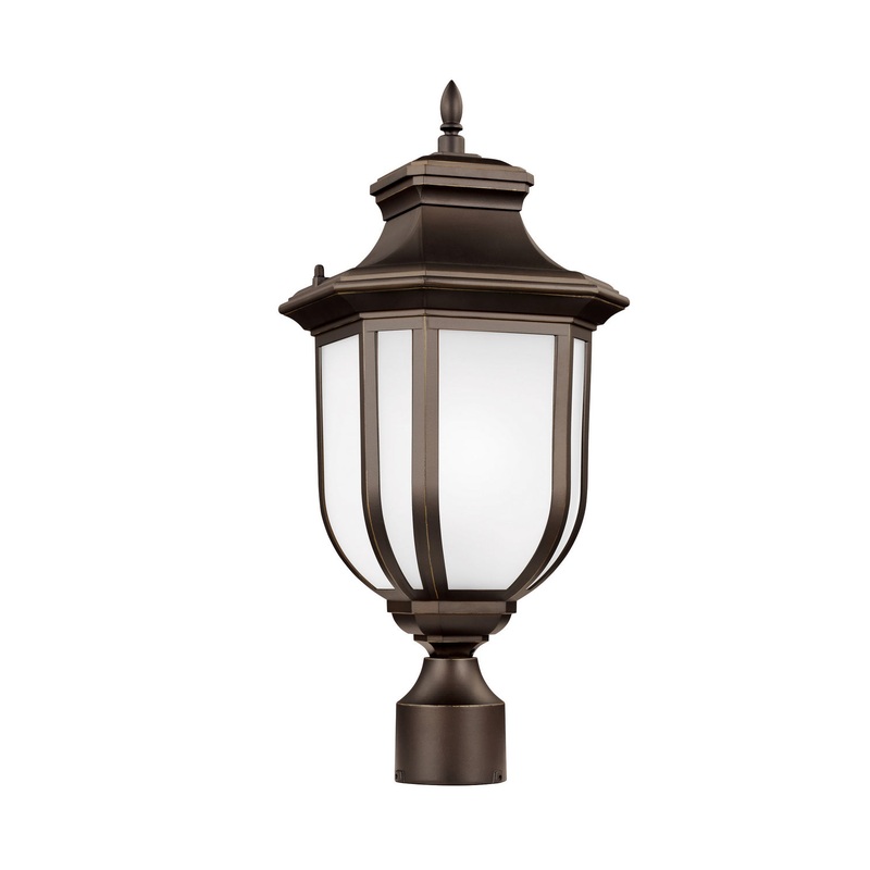 Generation Lighting 8236301EN3-71 Childress One Light Outdoor Post Lantern, Antique Bronze