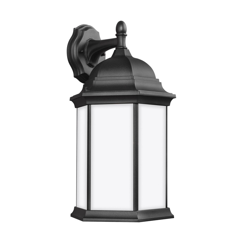 Generation Lighting 8438751-12 Sevier One Light Outdoor Wall Lantern, Black