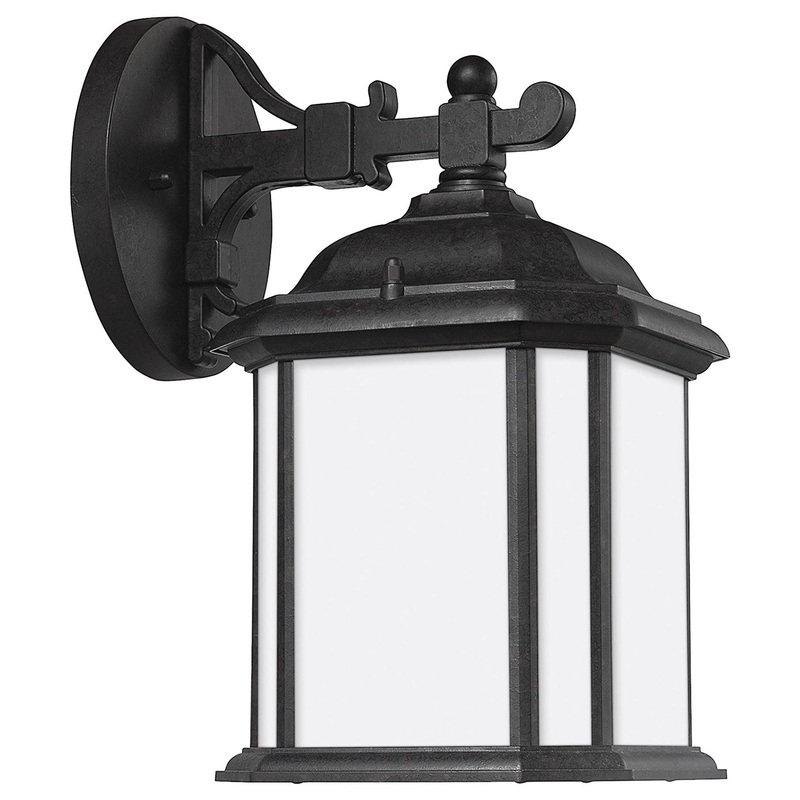 Generation Lighting 84529-746 Kent One Light Outdoor Wall Lantern, Oxford Bronze