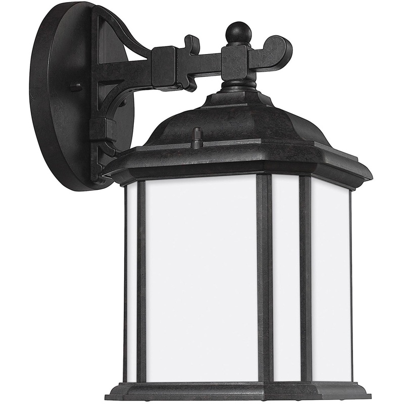 Generation Lighting 84529EN3-746 Kent One Light Outdoor Wall Lantern, Oxford Bronze