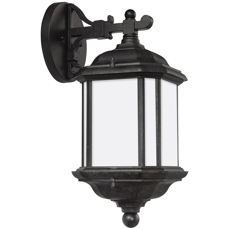 Generation Lighting 84530-746 Kent One Light Outdoor Wall Lantern, Oxford Bronze