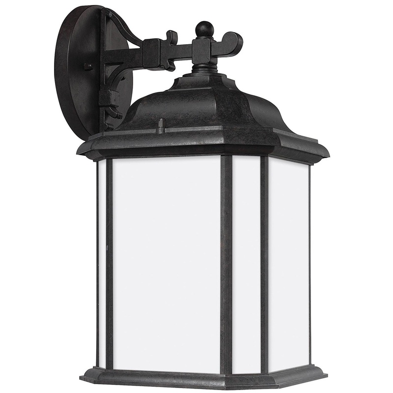 Generation Lighting 84531EN3-746 Kent One Light Outdoor Wall Lantern, Oxford Bronze