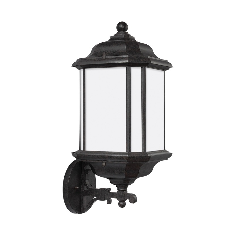 Generation Lighting 84532-746 Kent One Light Outdoor Wall Lantern, Oxford Bronze