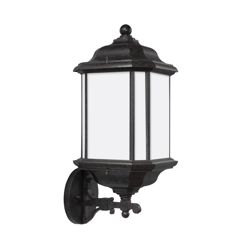 Generation Lighting 84532EN3-746 Kent One Light Outdoor Wall Lantern, Oxford Bronze