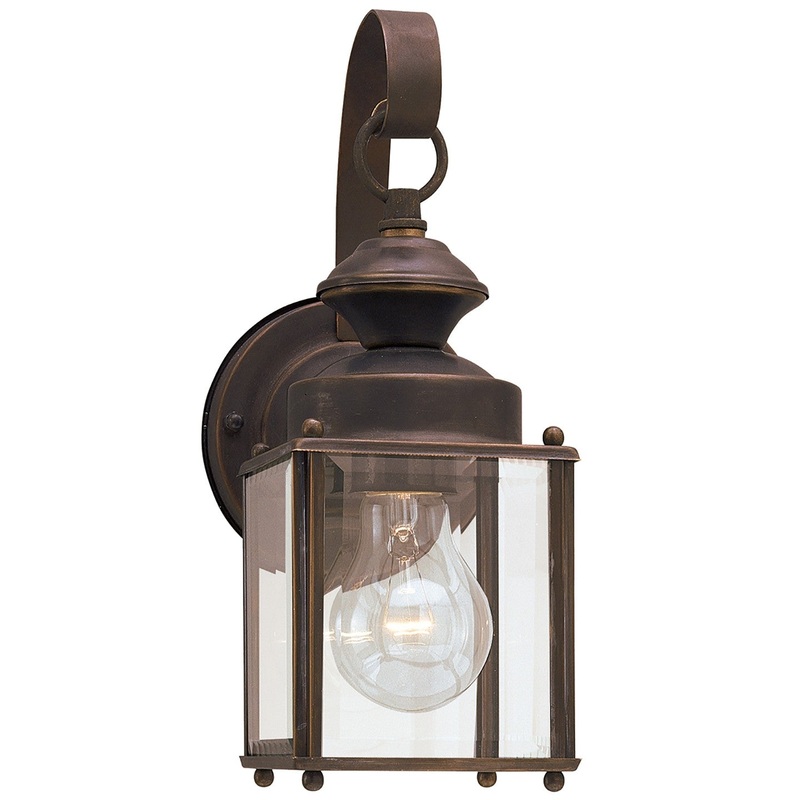 Generation Lighting 8456-71 Jamestowne One Light Outdoor Wall Lantern, Antique Bronze