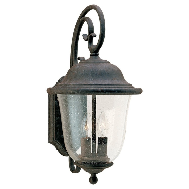 Generation Lighting 8460-46 Trafalgar Two Light Outdoor Wall Lantern, Oxidized Bronze