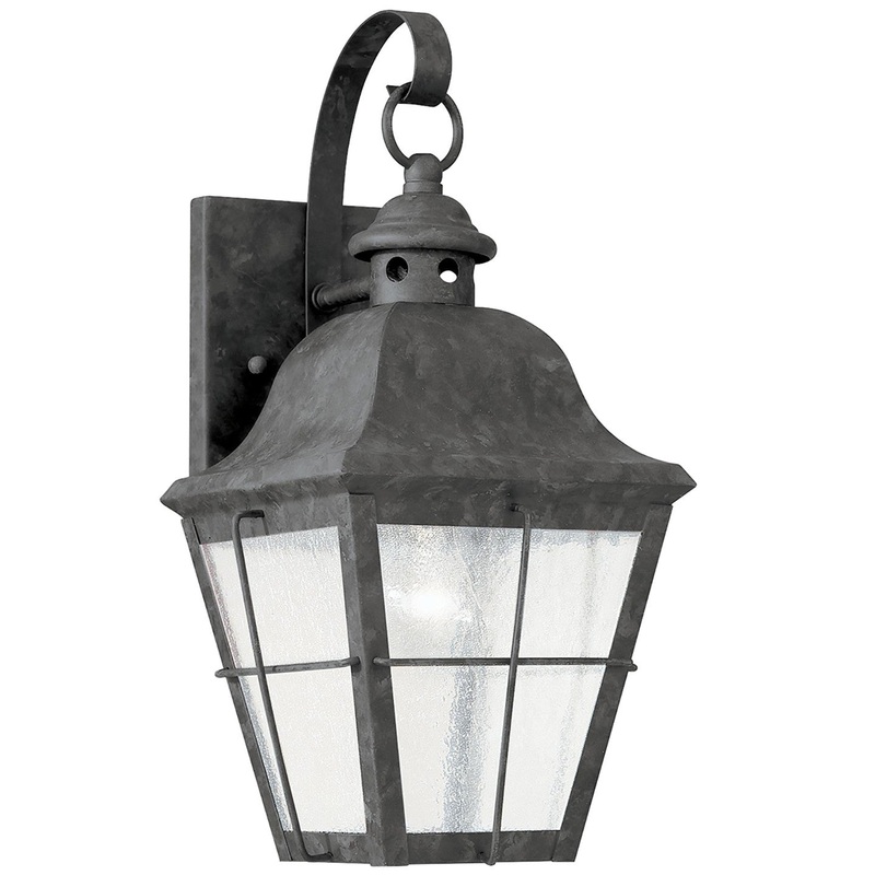 Generation Lighting 8462-46 Chatham One Light Outdoor Wall Lantern, Oxidized Bronze