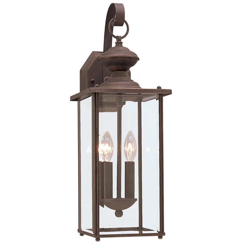 Generation Lighting 8468-71 Jamestowne Two Light Outdoor Wall Lantern, Antique Bronze