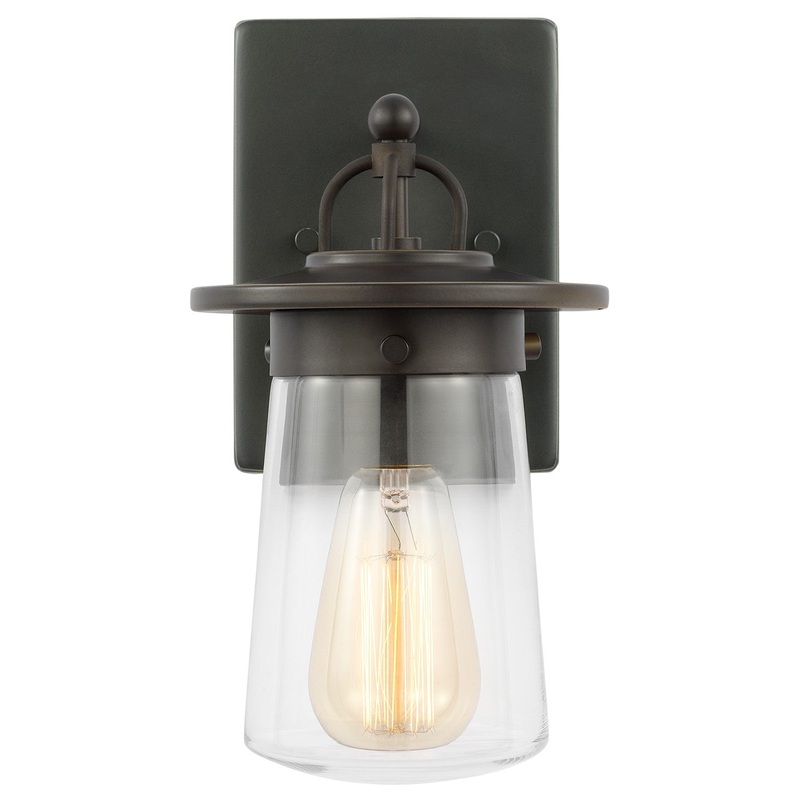 Generation Lighting 8508901-71 Tybee One Light Outdoor Wall Lantern, Antique Bronze